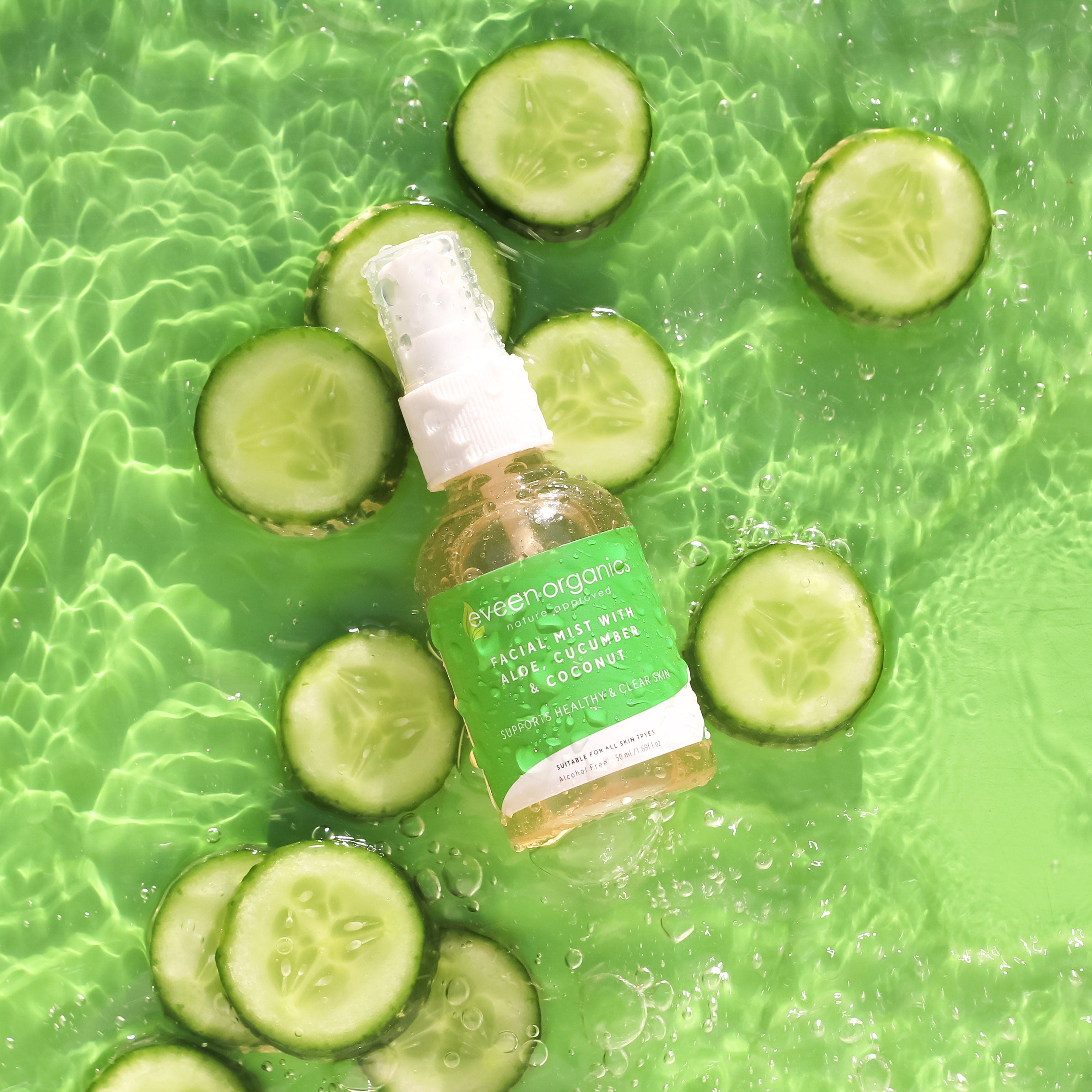 Facial Mist With Aloe Cucumber & Coconut Facial Mist With Aloe Cucumber & Coconut